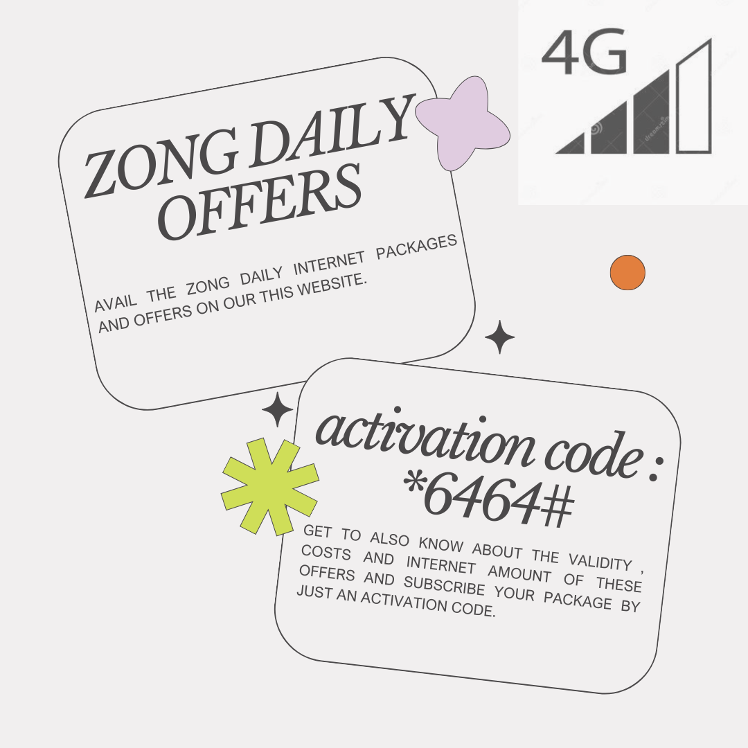 ZONG DAILY INTERNET PACKAGES